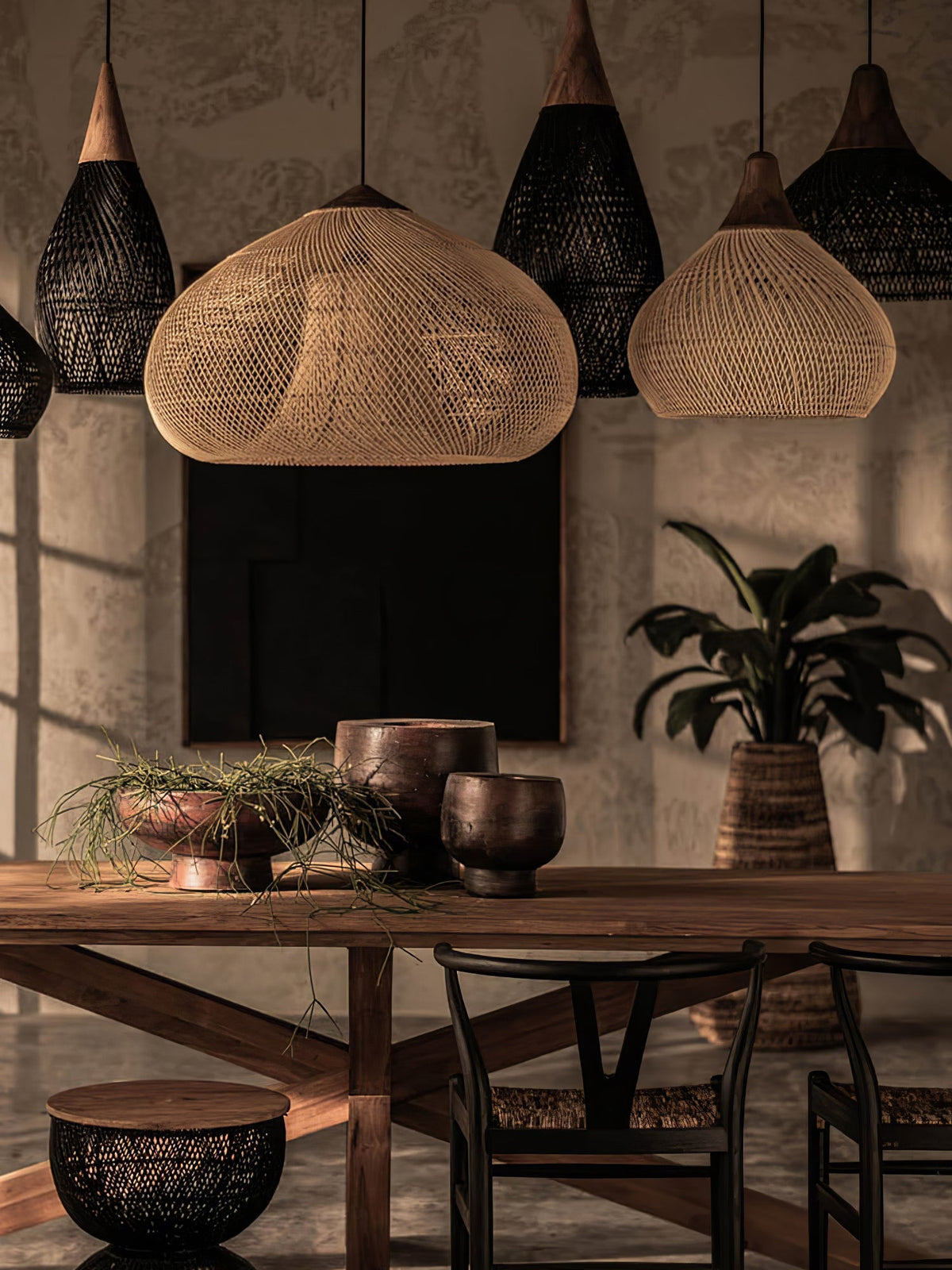 Hopia Rattan Pendant Light