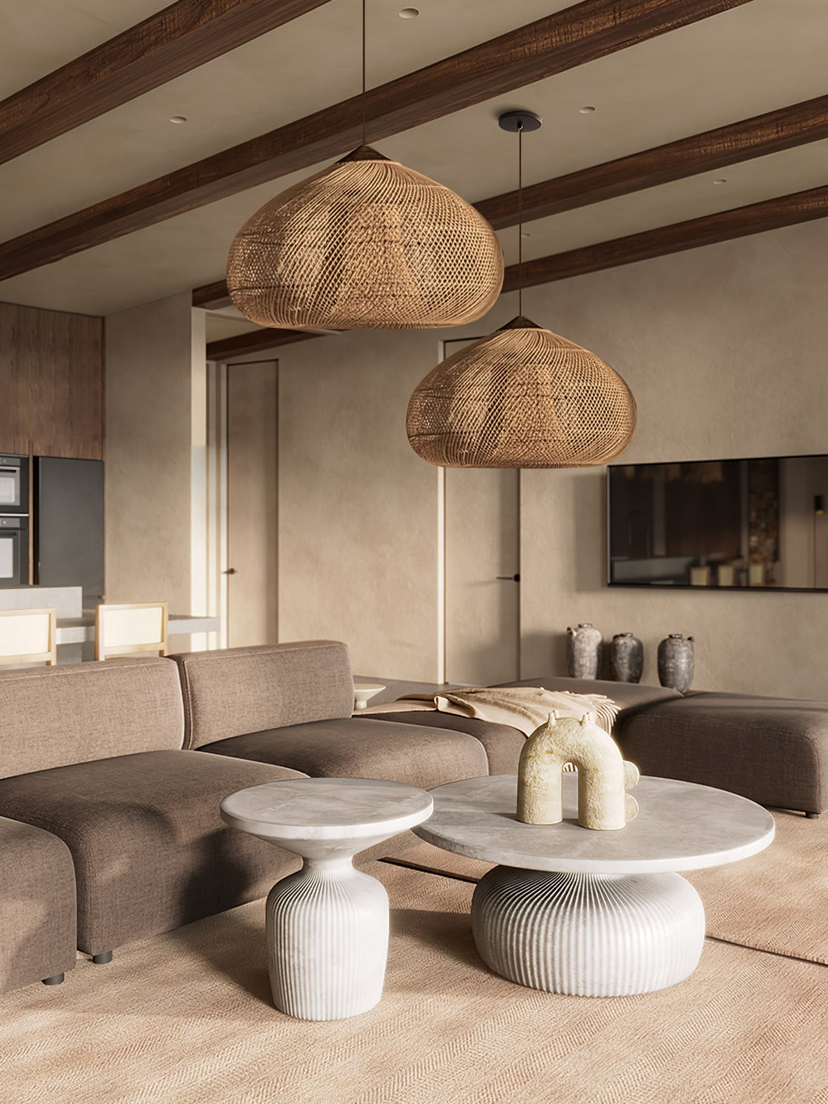 Hopia Rattan Pendant Light