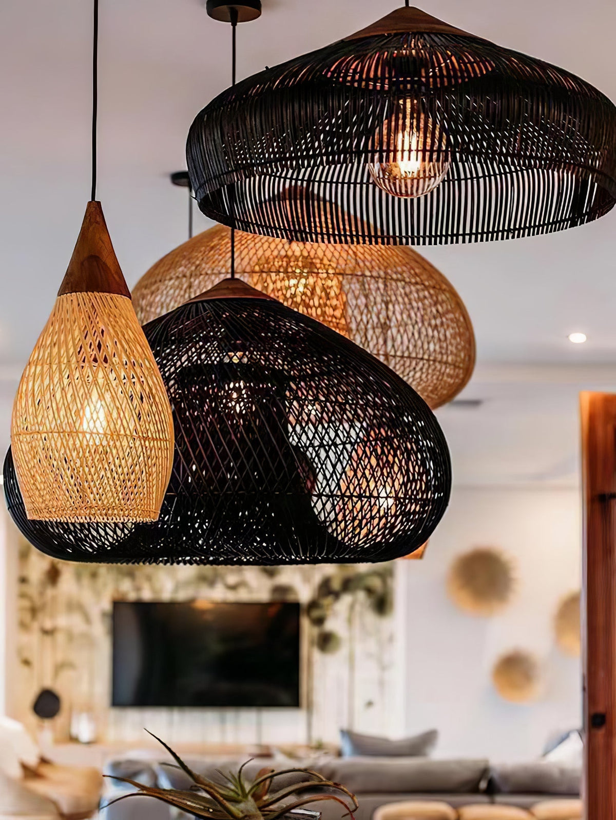Hopia Rattan Pendant Light