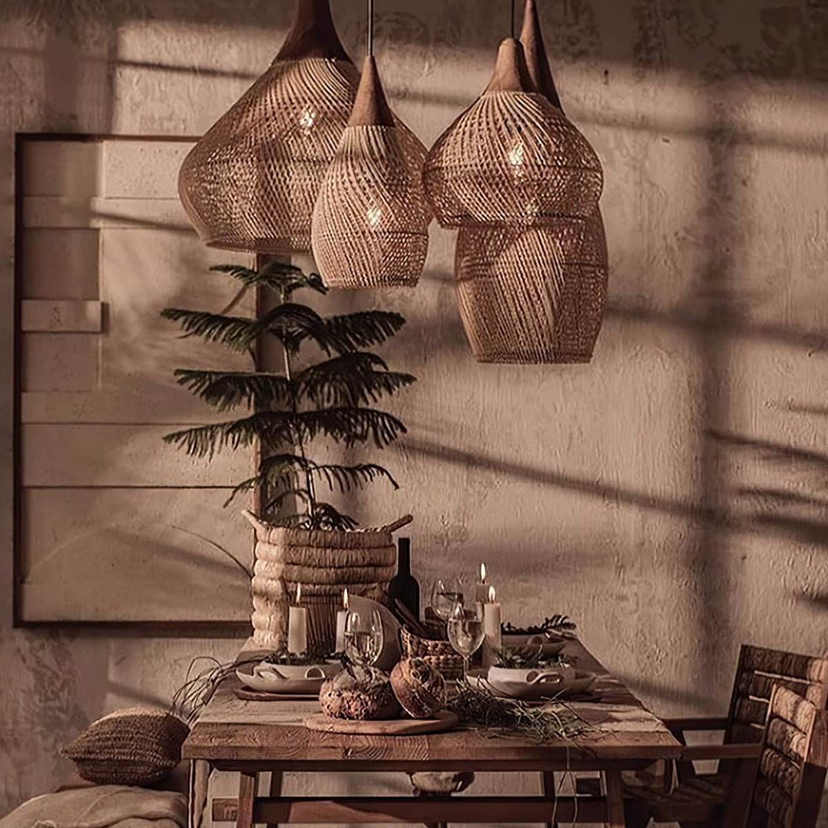 Hopia Rattan Pendant Light