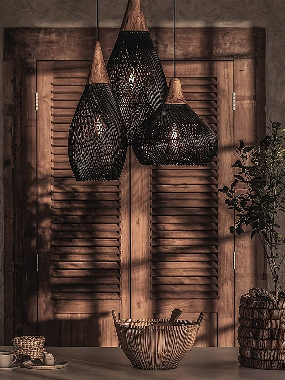 Hopia Rattan Pendant Light