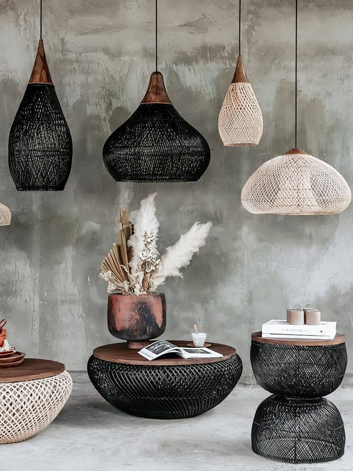 Hopia Rattan Pendant Light