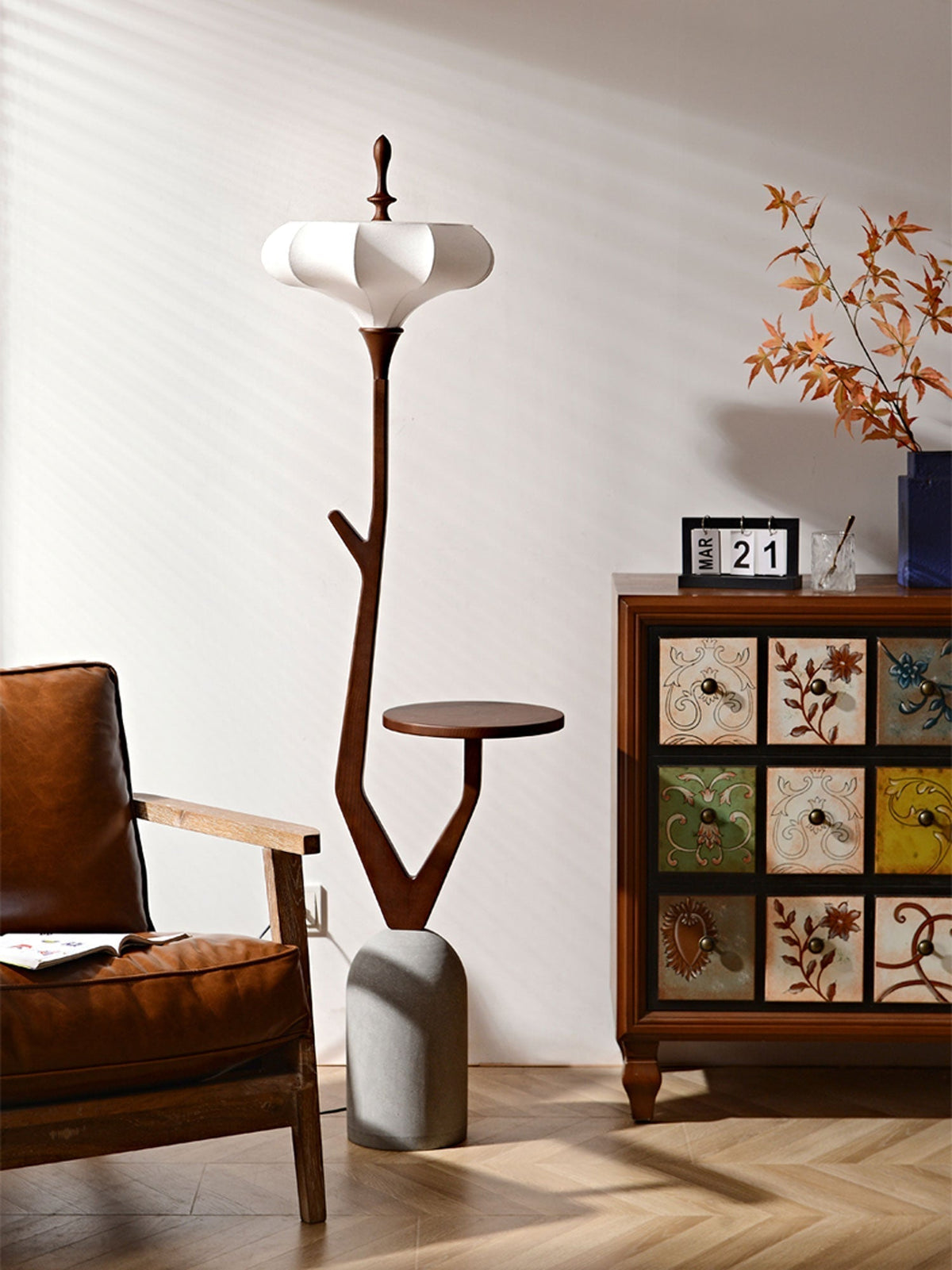 Flor Fashion Wood Floor Lamp