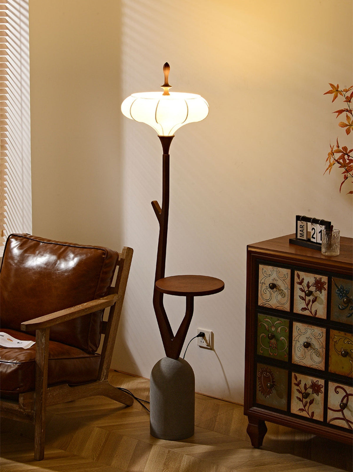 Flor Fashion Wood Floor Lamp