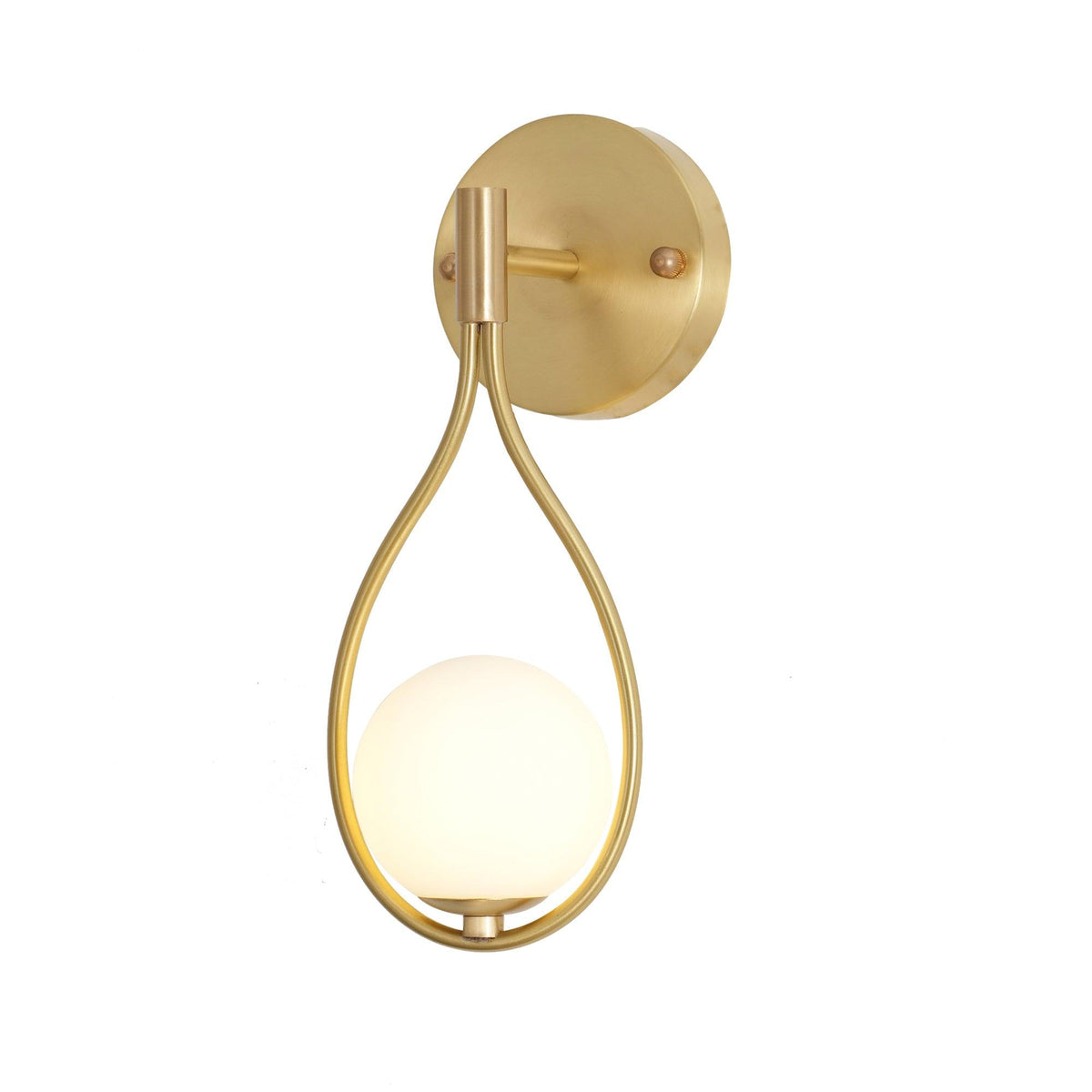 Eiralaya Modern Minimalist Vanity Brass Glass Wall Lamp