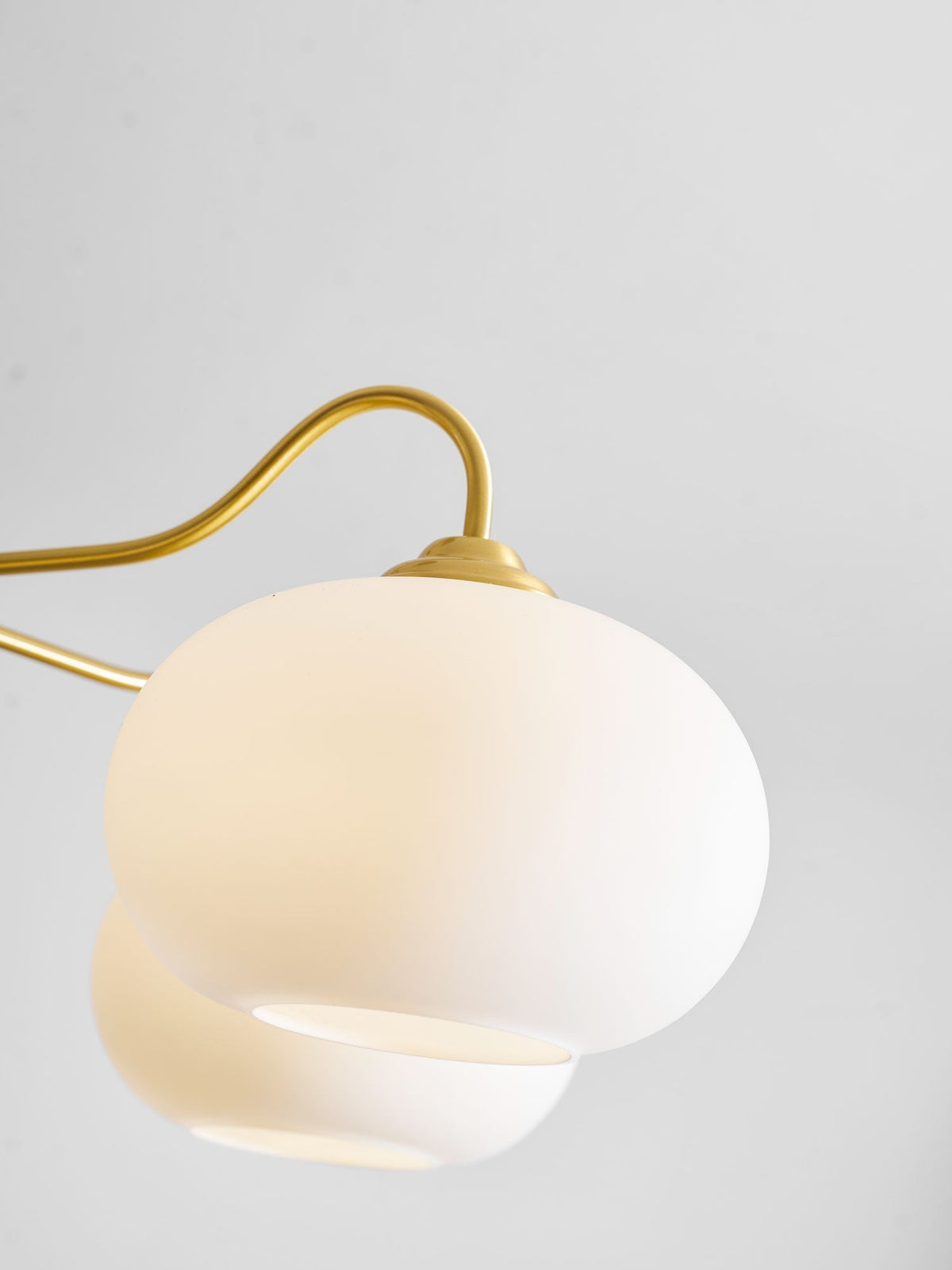 Jazia Brass Wooden Persimmon Chandelier