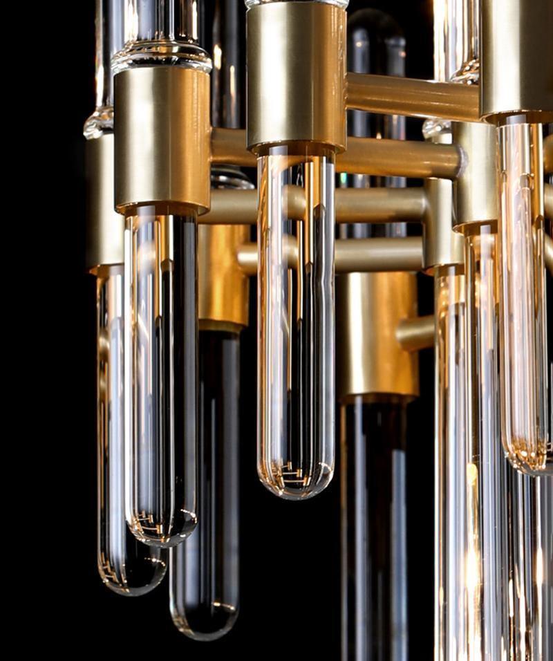 Jorine Chandelier Antique Brass Starburst