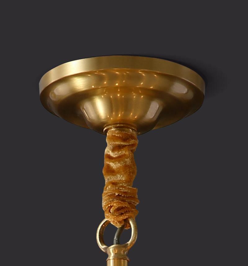 Jorine Chandelier Antique Brass Starburst
