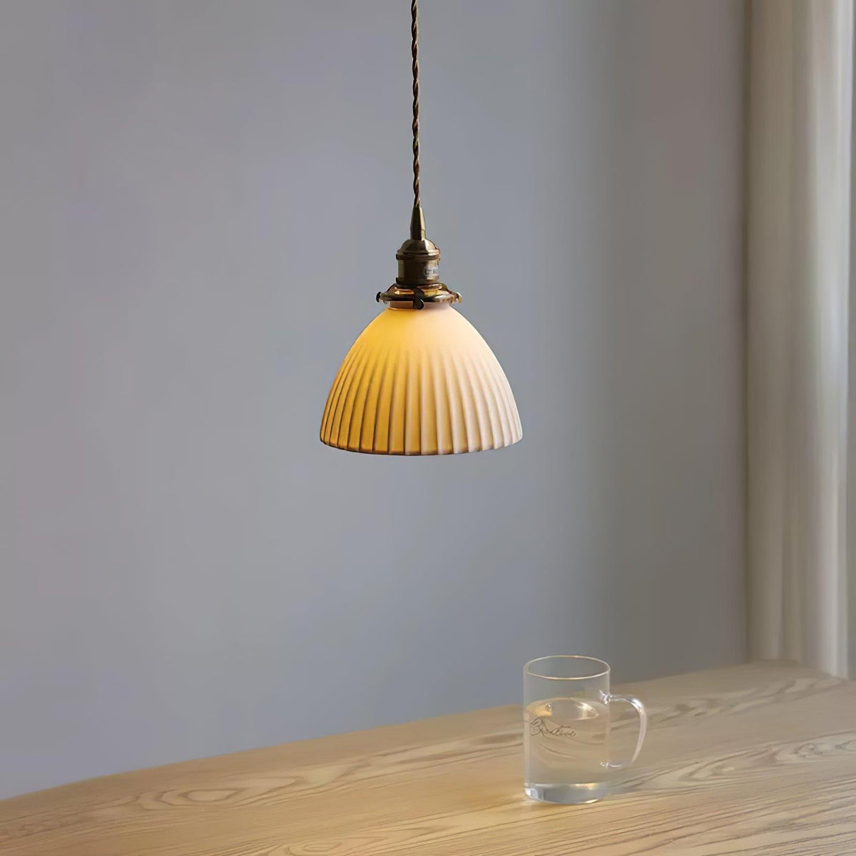 Ornoryra Vintage Glass Pendant Light
