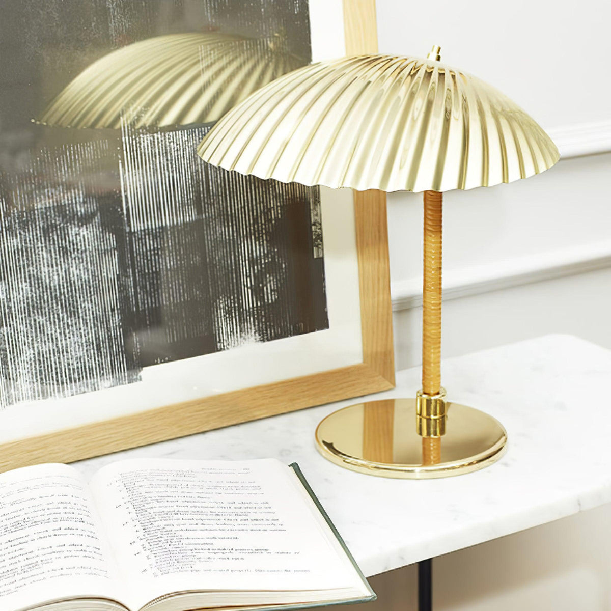 Zorare Brass Glam Table Lamp