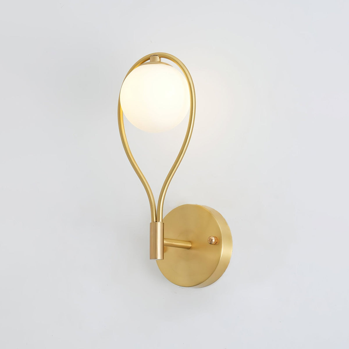 Eiralaya Modern Minimalist Vanity Brass Glass Wall Lamp