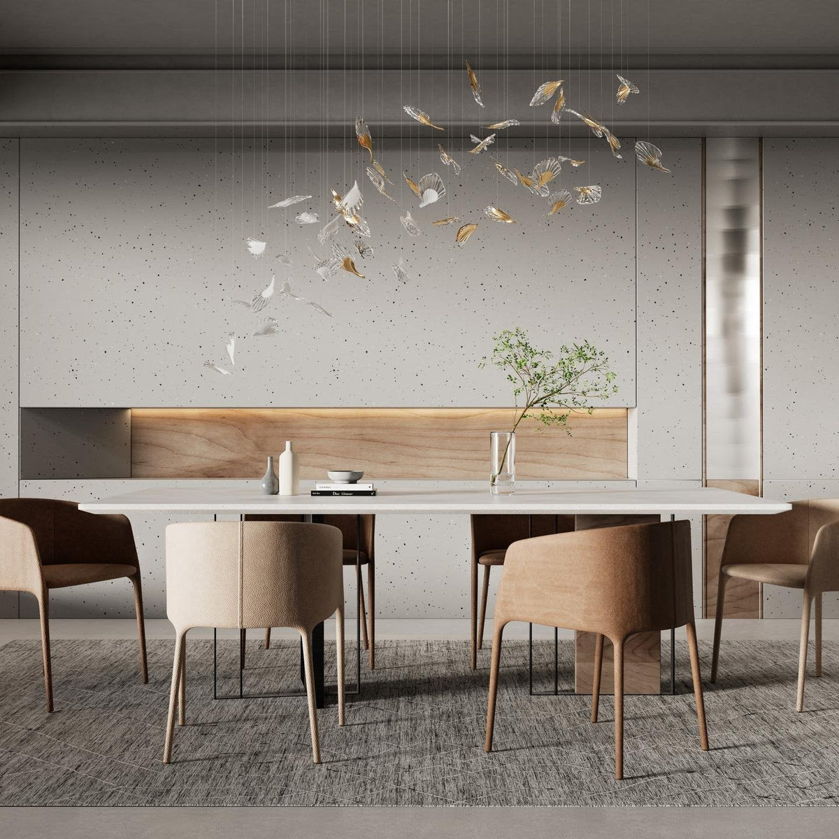 Asorus Artistic Leaf-Shape Chandelier
