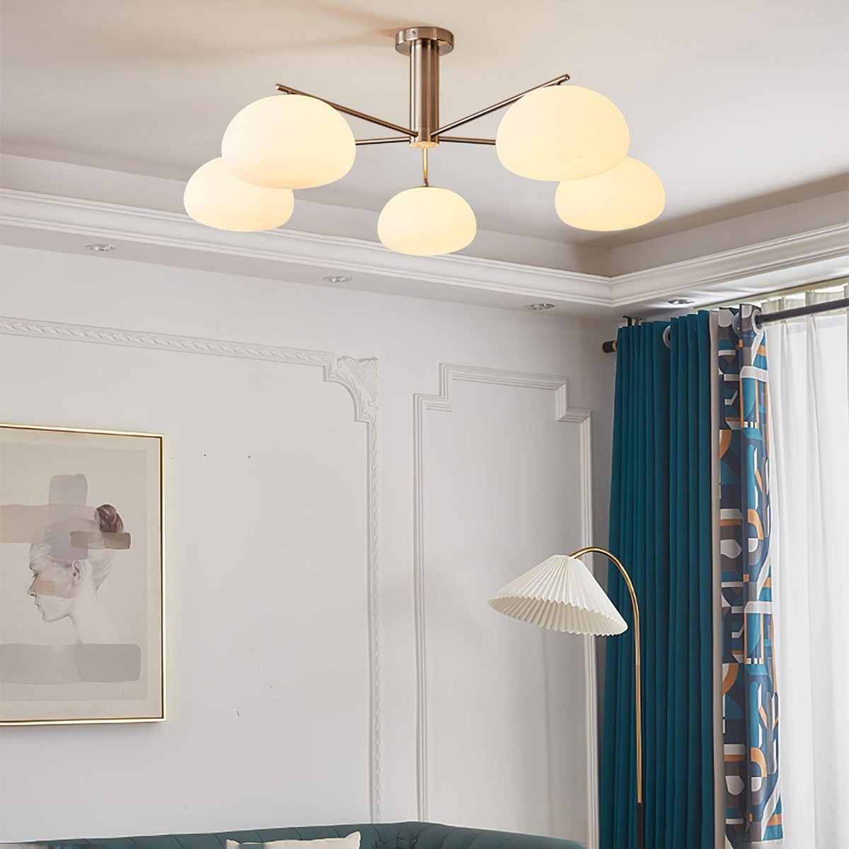 Celeneon Luxe Glass Chandelier