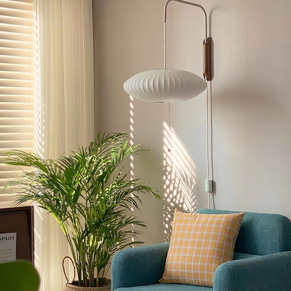 Hugo Wall Sconce Walnut Ball