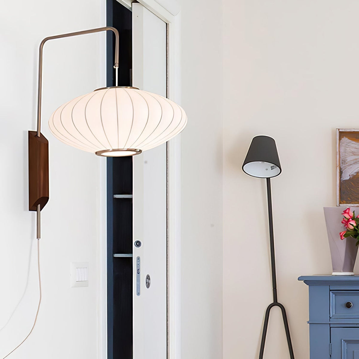 Hugo Wall Sconce Walnut Ball