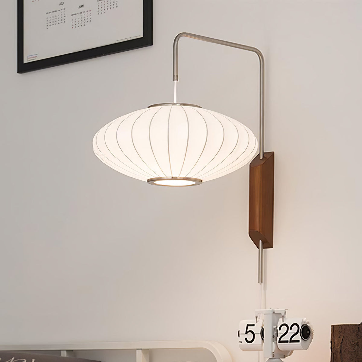 Hugo Wall Sconce Walnut Ball