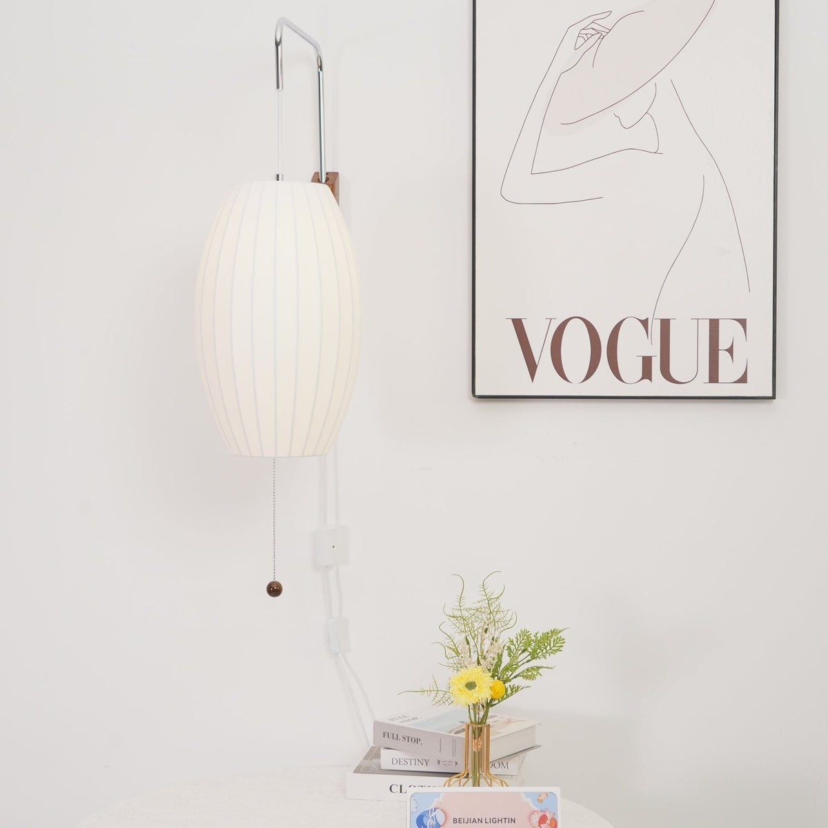 Hugo Wall Sconce Walnut Ball