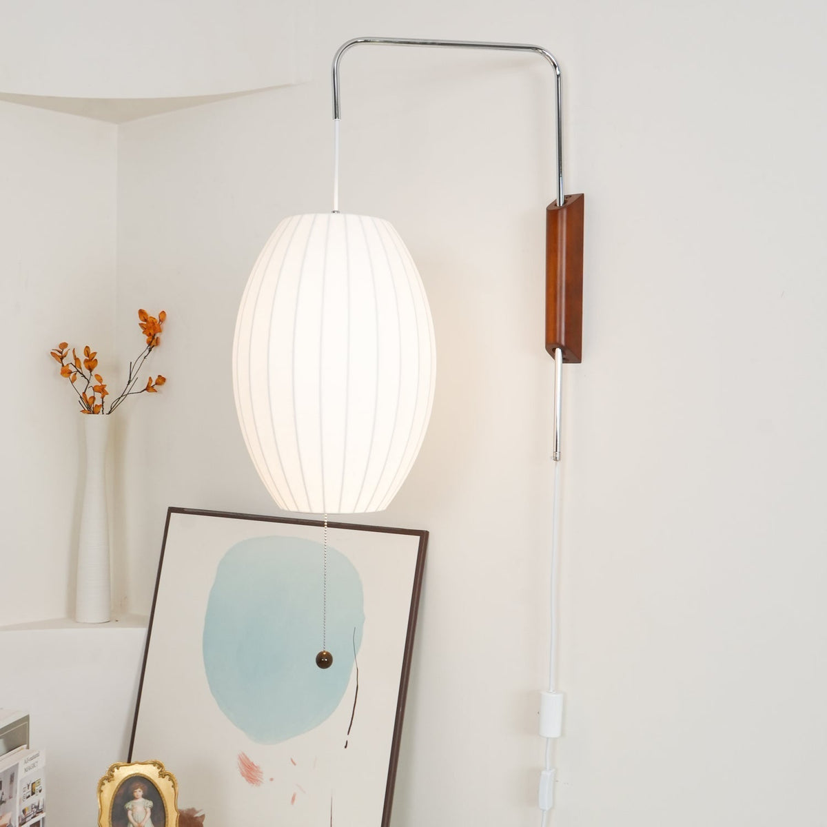 Hugo Wall Sconce Walnut Ball