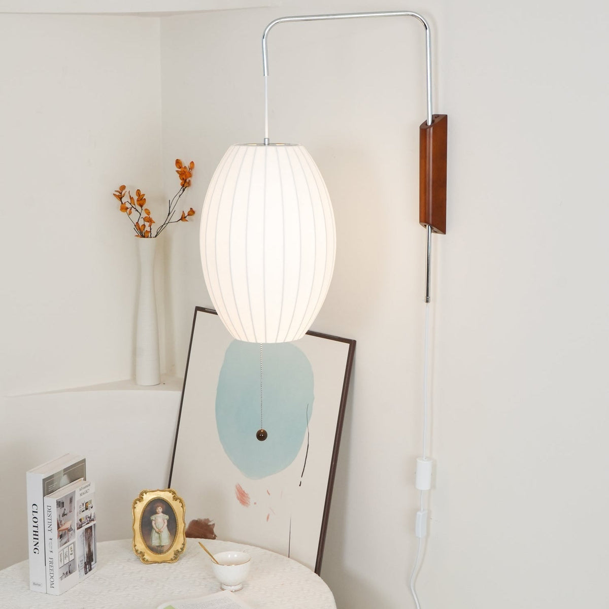 Hugo Wall Sconce Walnut Ball