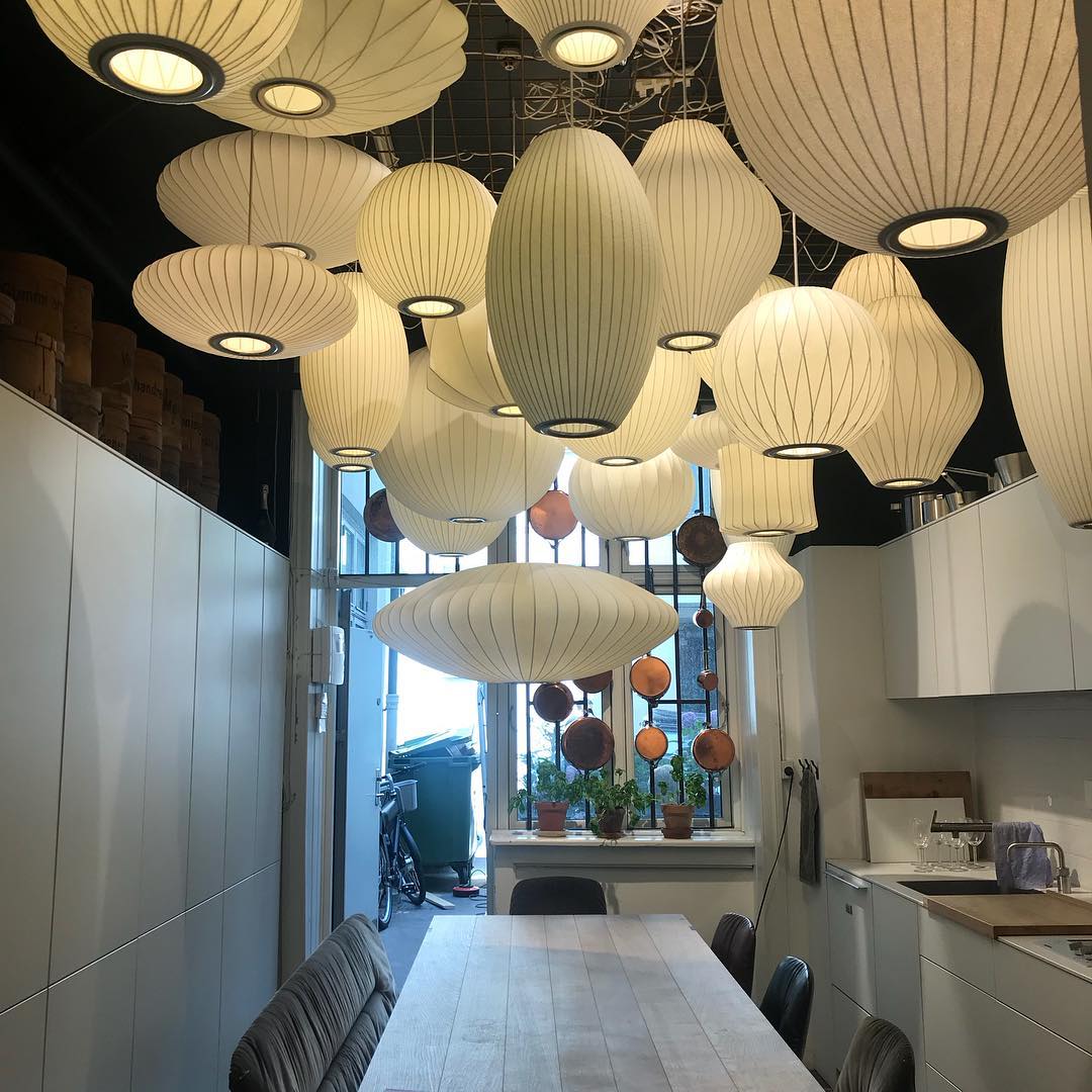 Nebula Bubble Mulberry Silk Pendant Lamp