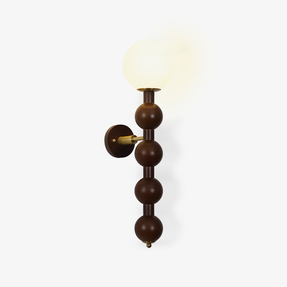 Olaeia Modern Minimalist Bubbly Wooden Glass Wall Lamp