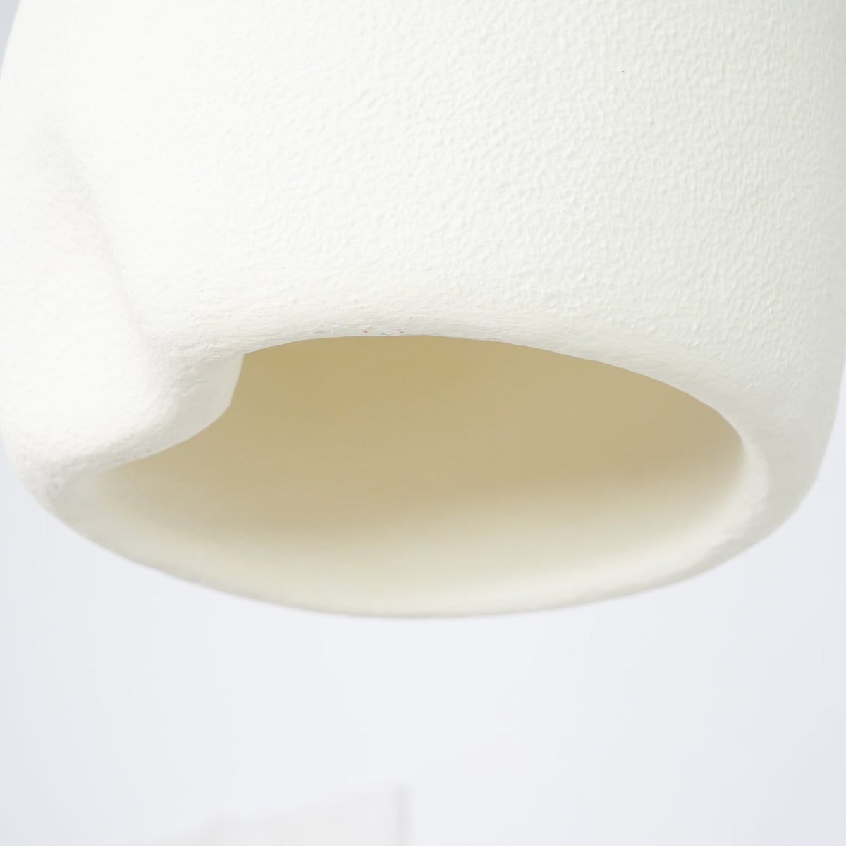 Nuo Pendant Lamp Plaster Rounded Dome Wabi Sabi