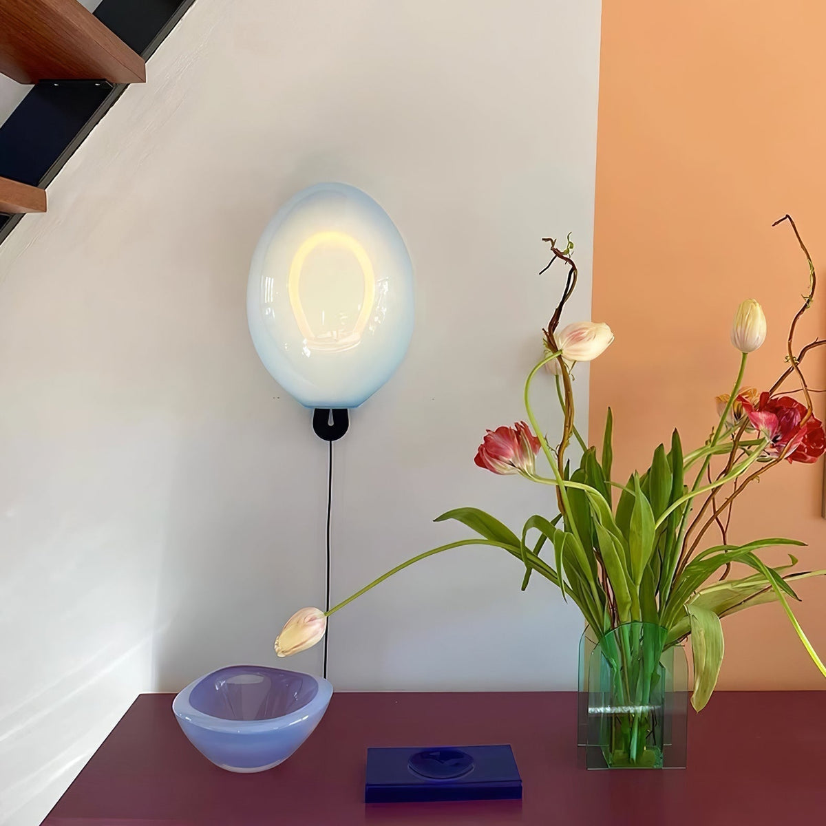 Lysolila Premium Nordic Art Glass Wall Light