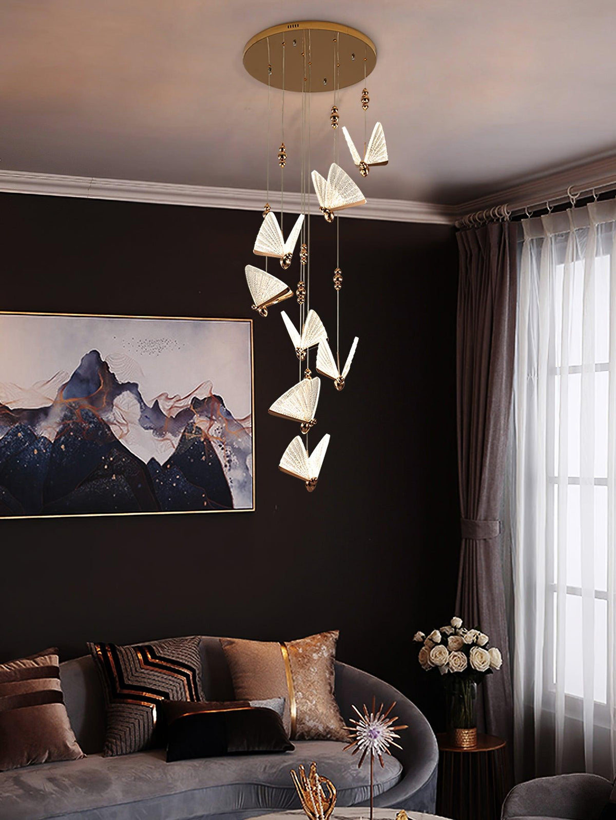 Elaaneria Modern Butterfly Pendant Light