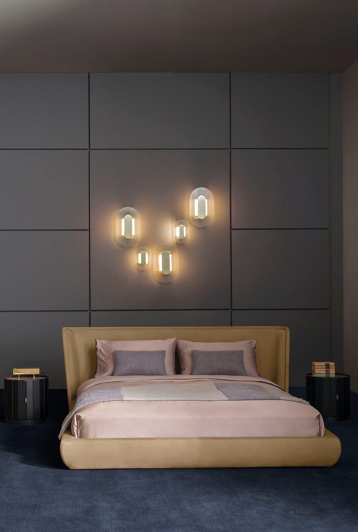 Dexven Premium Nordic Art Button Glass Wall Lamp