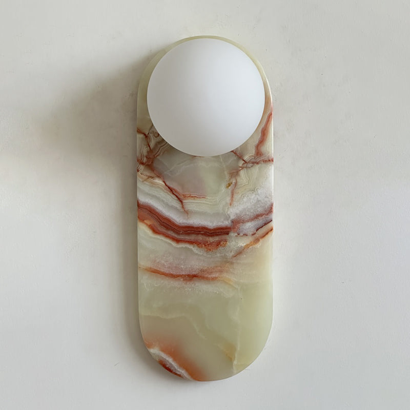 Idoraris Modern Minimalist Cyan Jade Sconce Wall Lamp