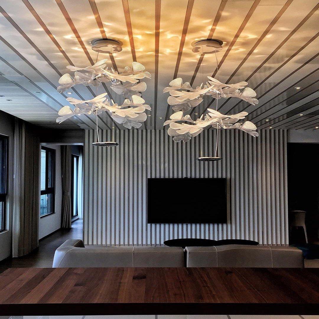 Ravis Chandelier Suspension Clear Leaf