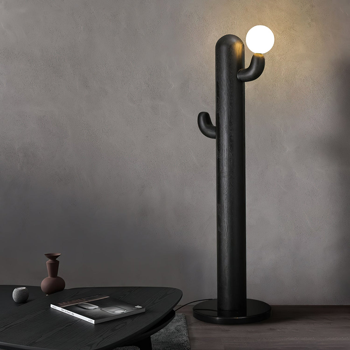 Blaze Cactus Wood Floor Lamp