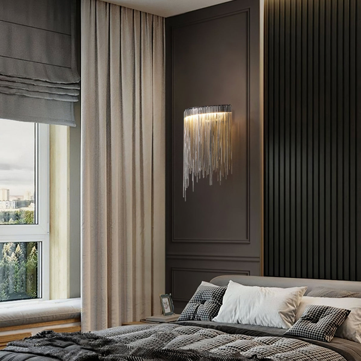 Gove Steel Elegant Wall Lamp
