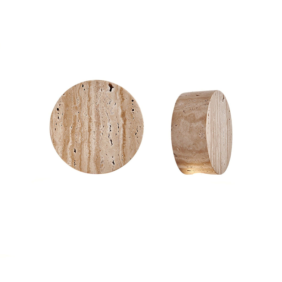 Caelan Minimalist Travertine Wall Lamp