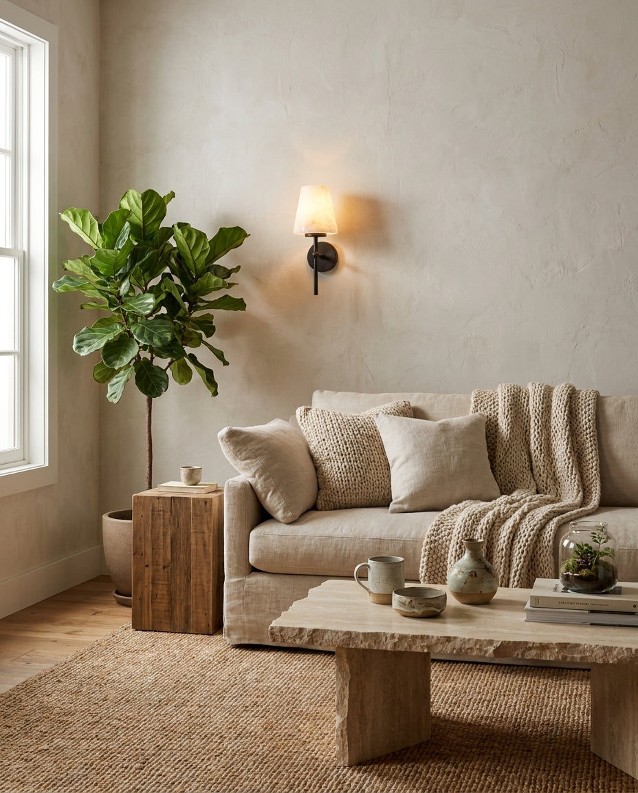 Corvenhurst Alabaster Wall Sconce
