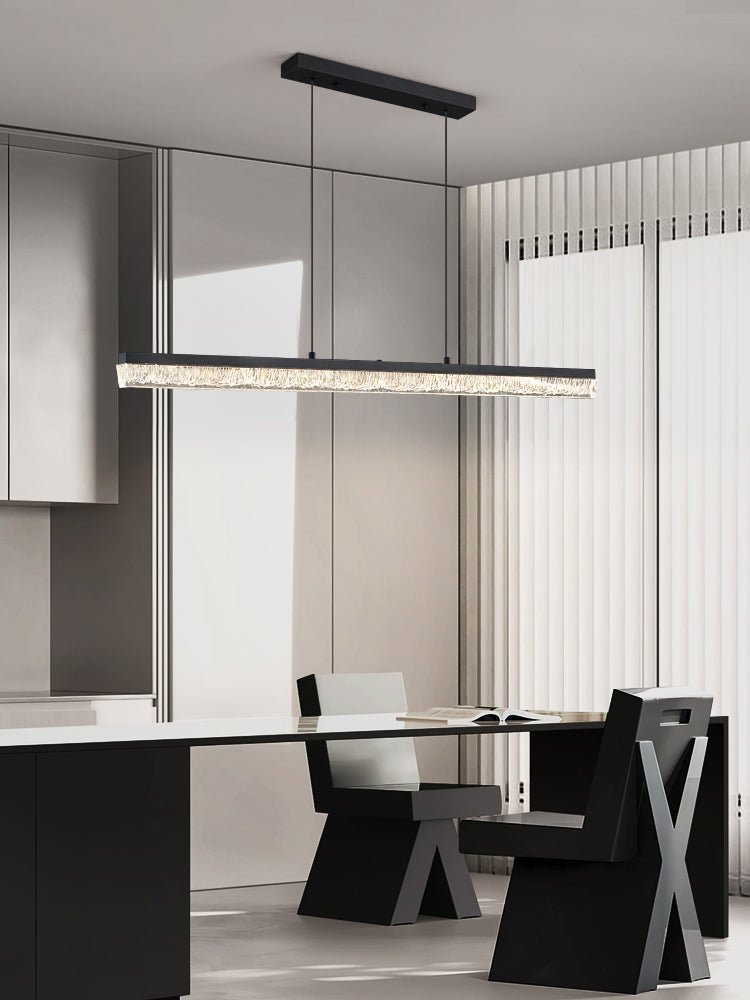 Veluielle Pendant Light Black Acrylic Linear