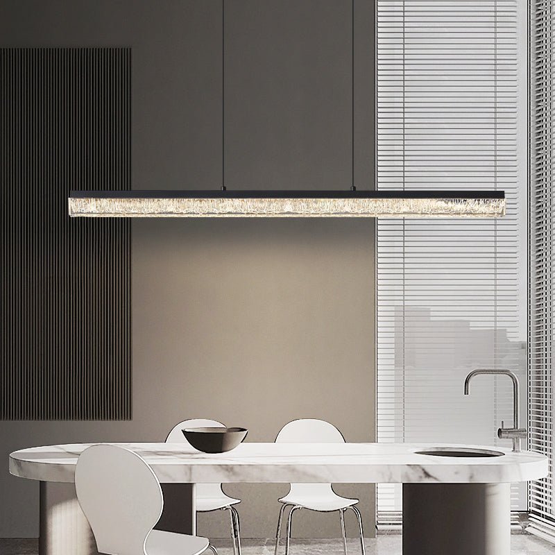 Veluielle Pendant Light Black Acrylic Linear