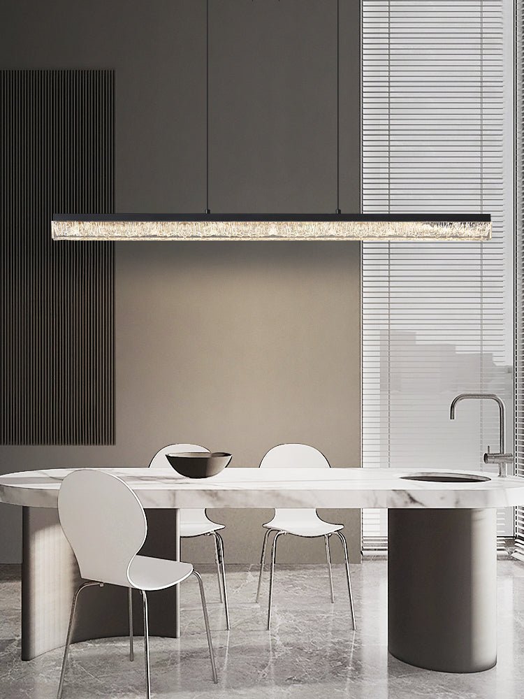 Veluielle Pendant Light Black Acrylic Linear