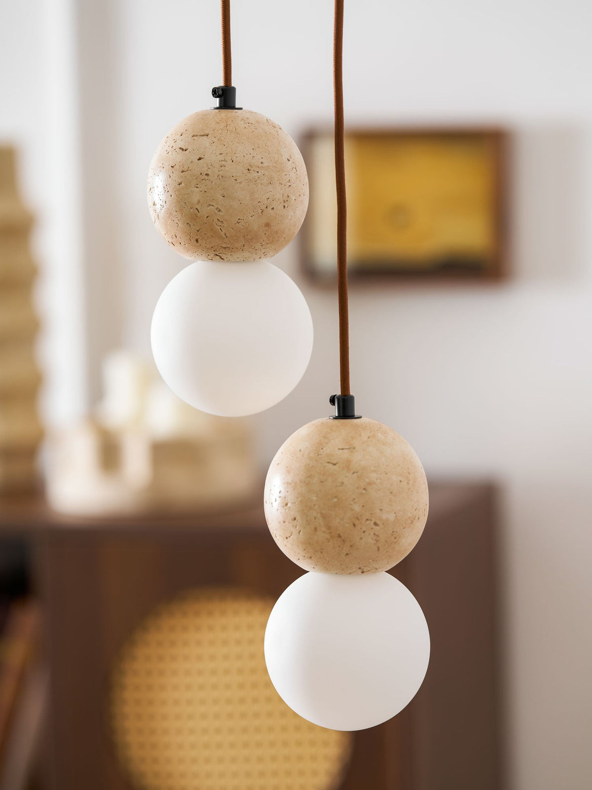 Bohya Travertine Pendant Light