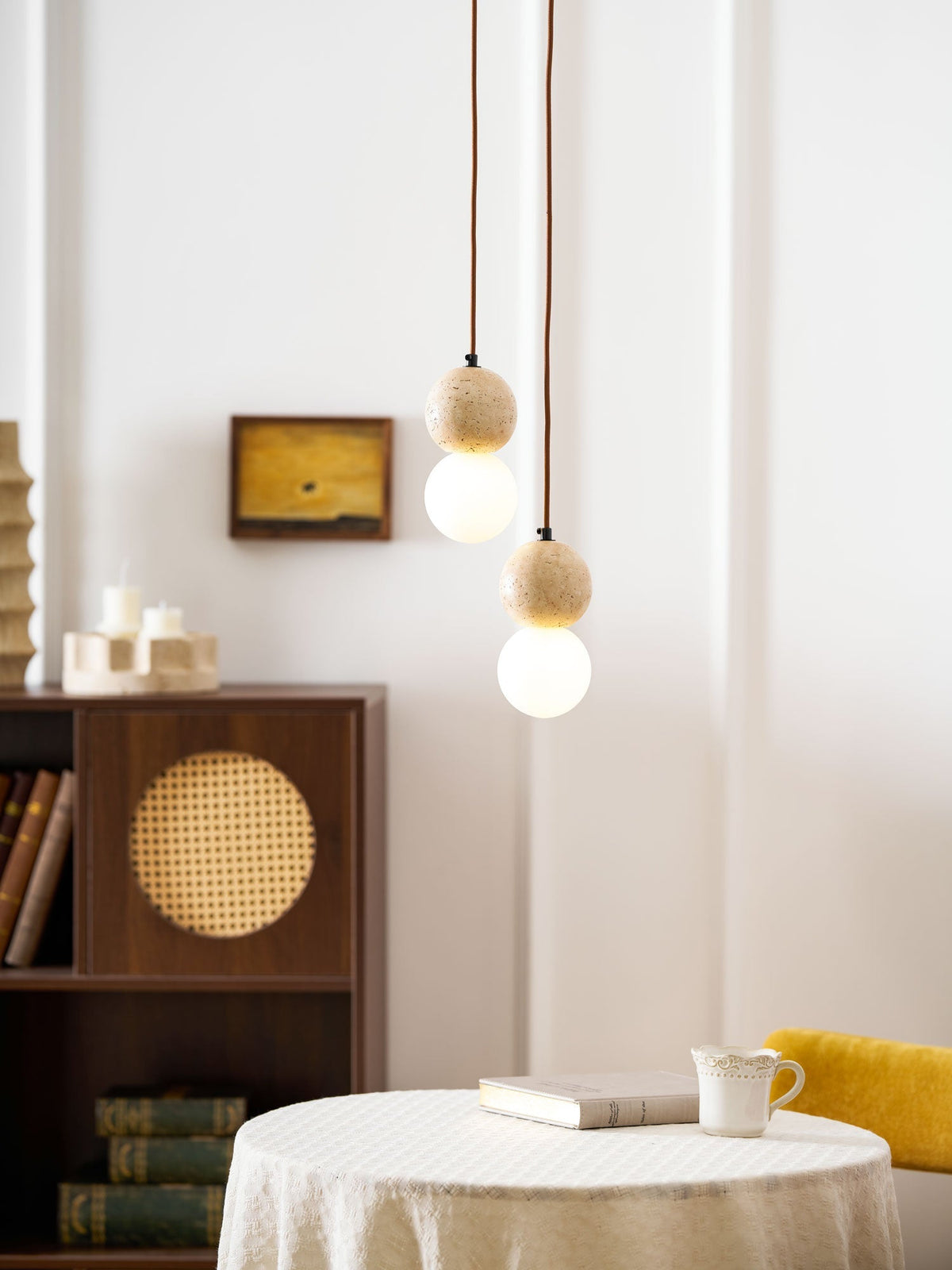 Bohya Travertine Pendant Light