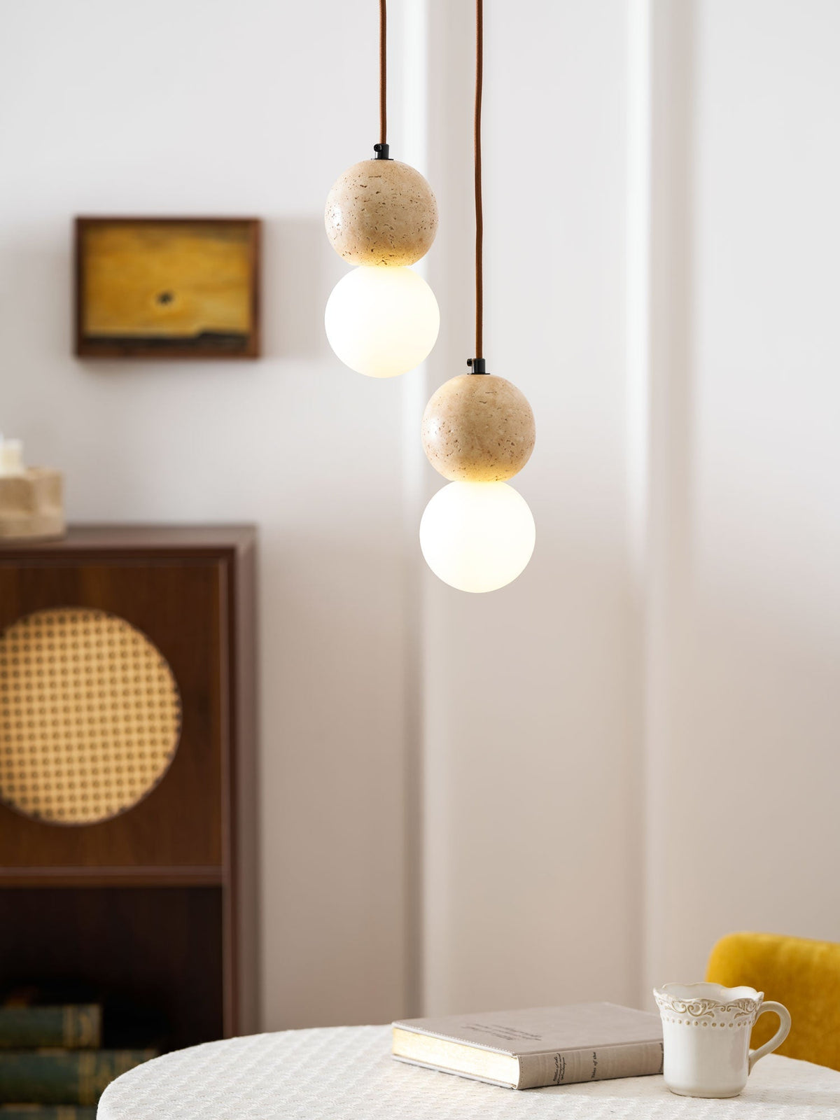 Bohya Travertine Pendant Light