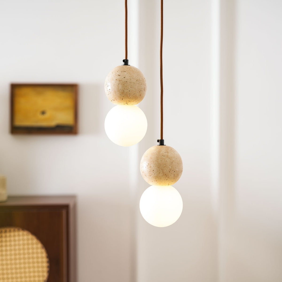 Bohya Travertine Pendant Light