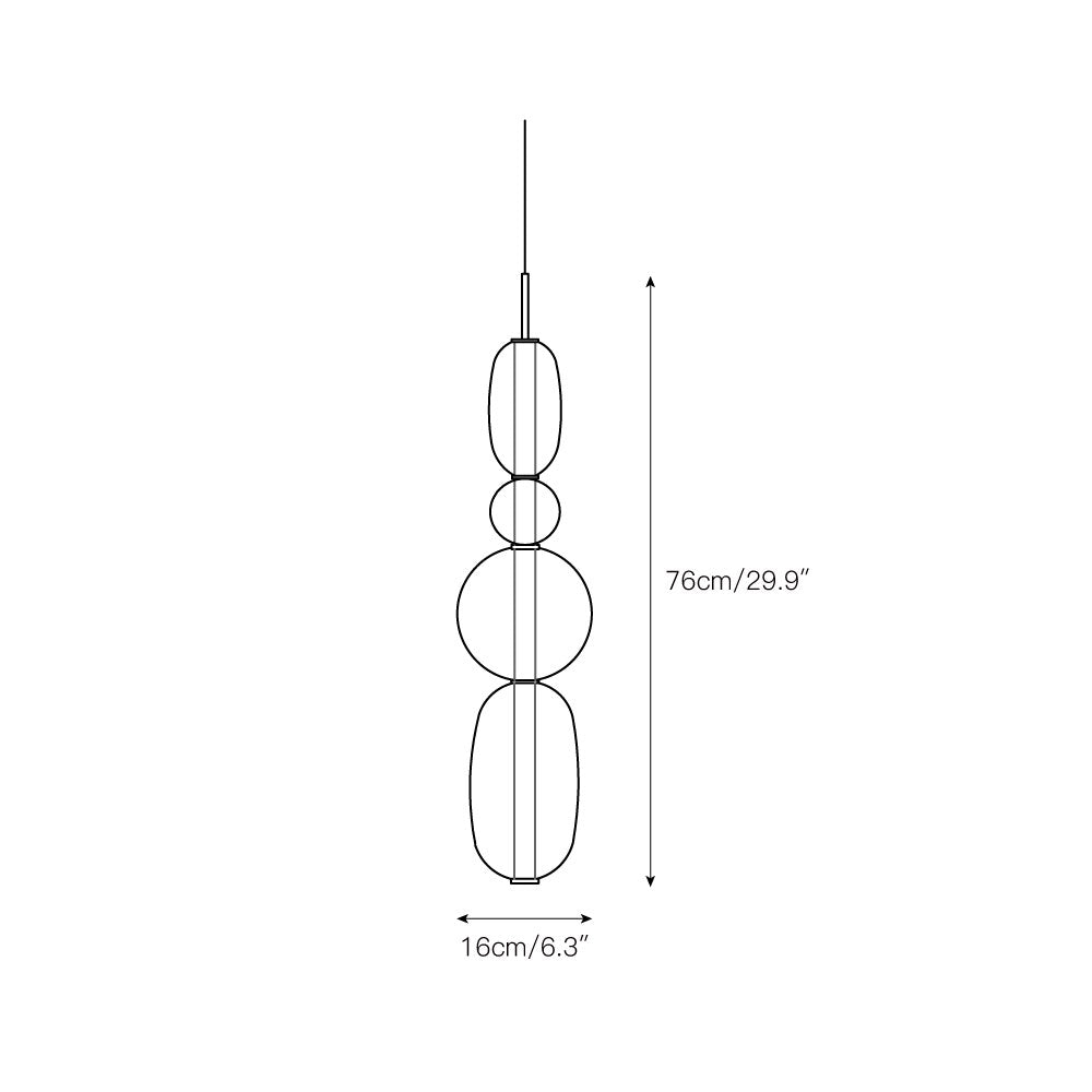 Zodore Premium Art Stained Glass Pendant Lamp