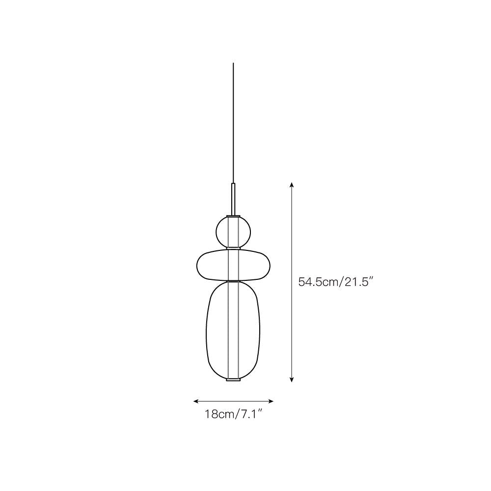 Zodore Premium Art Stained Glass Pendant Lamp