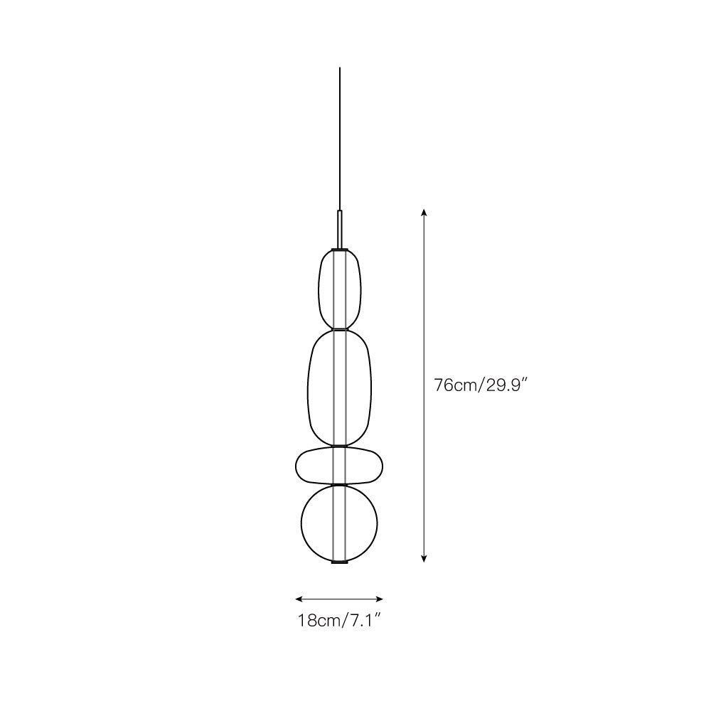 Zodore Premium Art Stained Glass Pendant Lamp