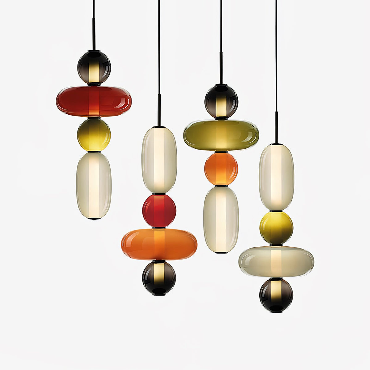 Lioraena Candied Glass Cluster Pendant Light