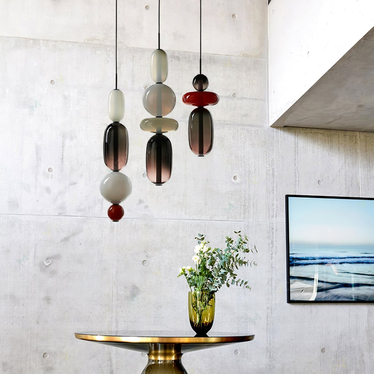 Daelen Glass Acrylic Artistic Pendant Light