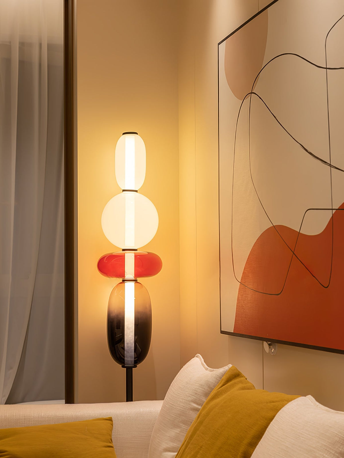 Wayel Glass Floor Lamp