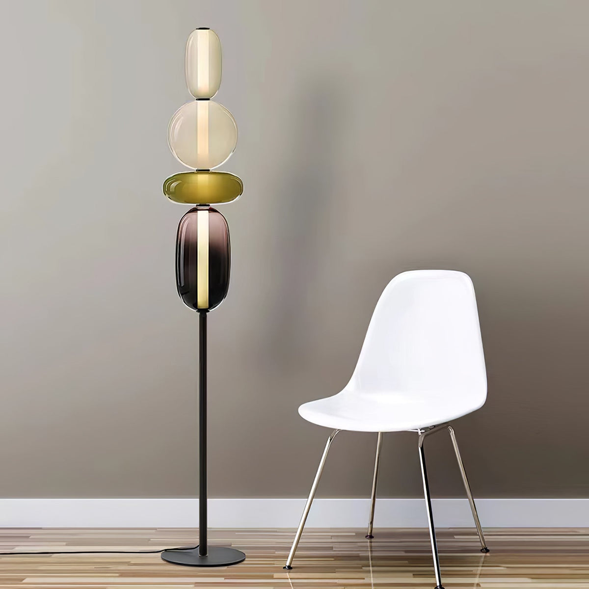 Wayel Glass Floor Lamp