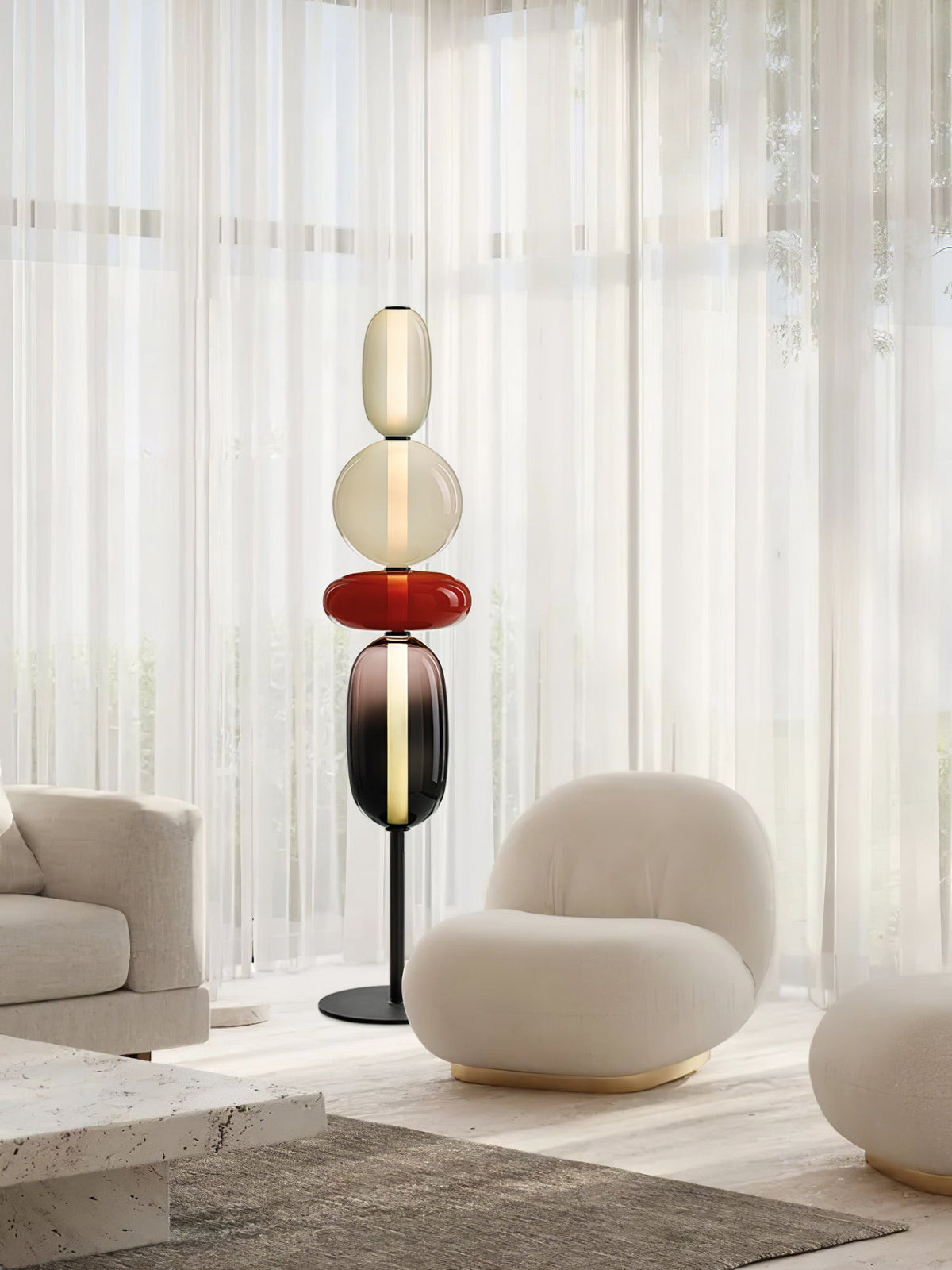 Wayel Glass Floor Lamp